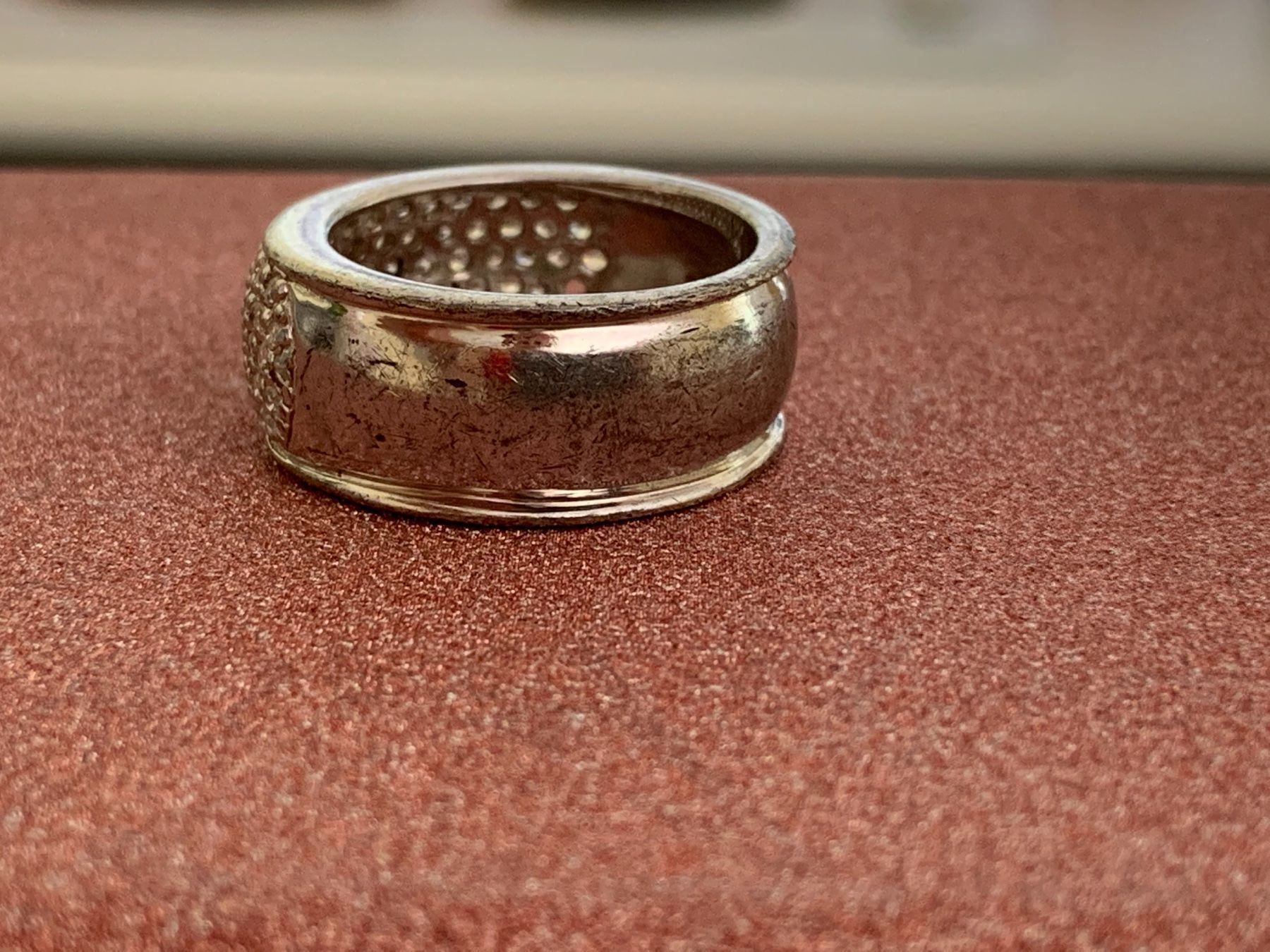 Ringe: Silberring 5 reihig white stone (gr.60) – Gebraucht aus Dittingen von Bellevista 4