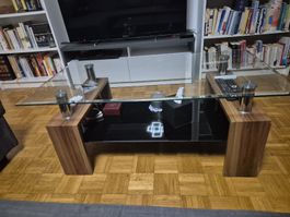 Table basse de salon en verre 