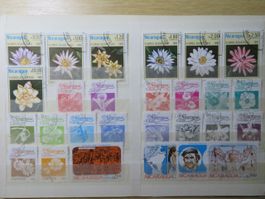 Nicaragua Sätze und Blocks, 2 Steckkarten viele Motive