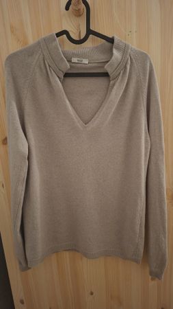 WOOD Wolle, Kaschmir,Seide Pullover, Beige,Hellbraun Gr. S