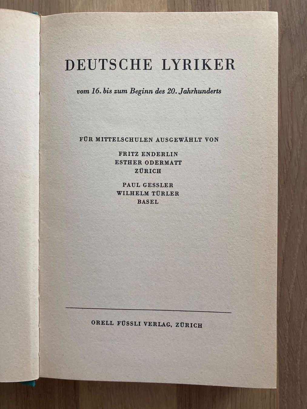 Bücher: Deutsche Lyriker vom 16.-20 Jahrhundert – Neu (gemäss Beschreibung) aus Zollikofen von schildi13 1