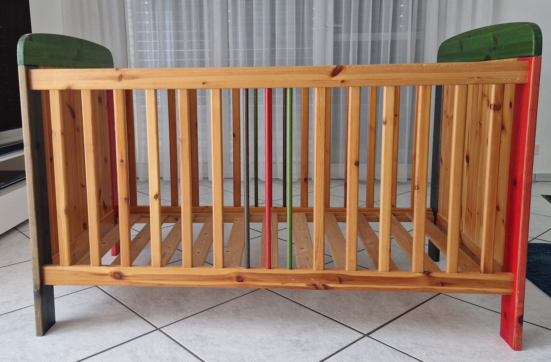 Letti: Kinderbett Holz bunt  145 x 80 cm – Usato da Wängi venduto da Falcan 1