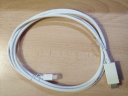 Displayport to HDMI Kabel Weiss