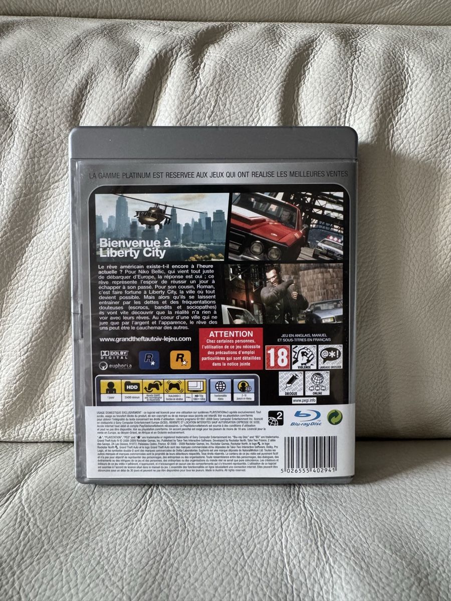 Sony Spiele: GTA IV Platinum (PS3) – Gebraucht aus Moudon von rod_ybn7 1