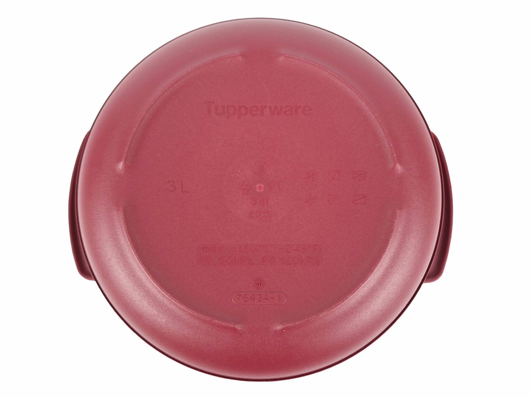 Töpfe: TUPPERWARE MicroQuick Schnellkochtopf 3L bordeauxrot – Neu (gemäss Beschreibung) aus Breitenbach von Restwert_Breitenbach 5
