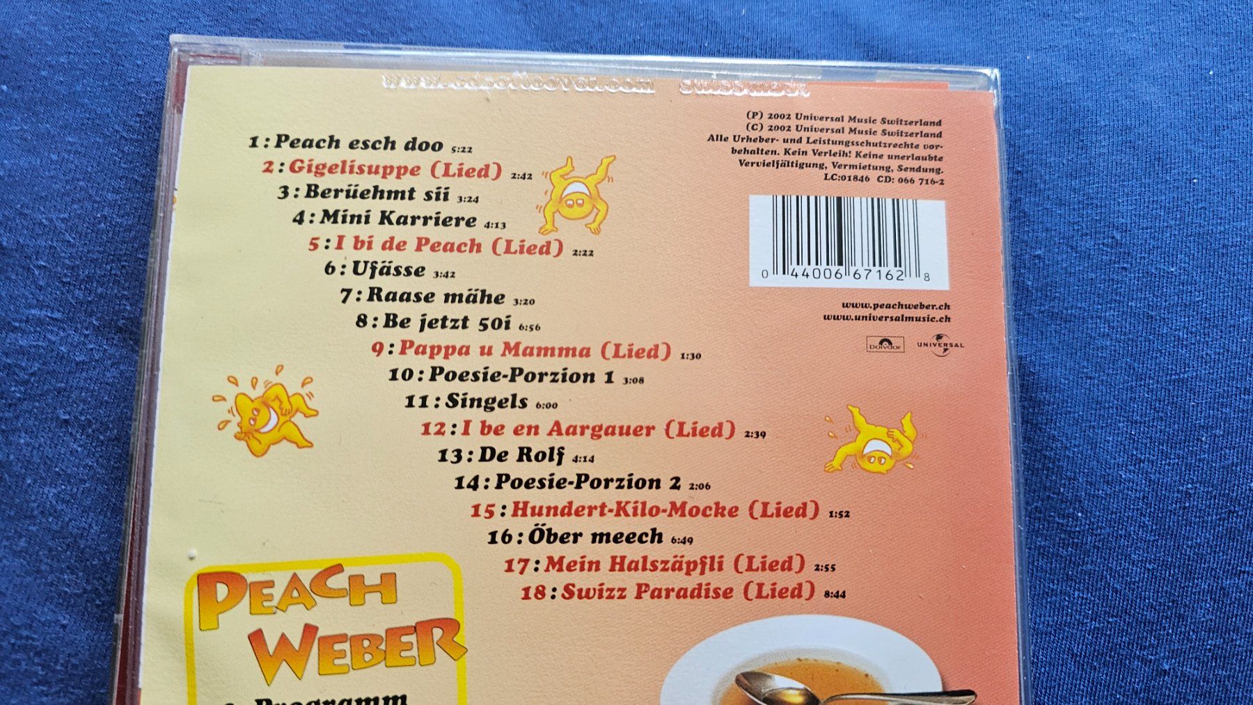 CD: Peach Weber-Gigelisuppe/comedy/cd/dj – Usato da Bremgarten AG venduto da musiccollector 1
