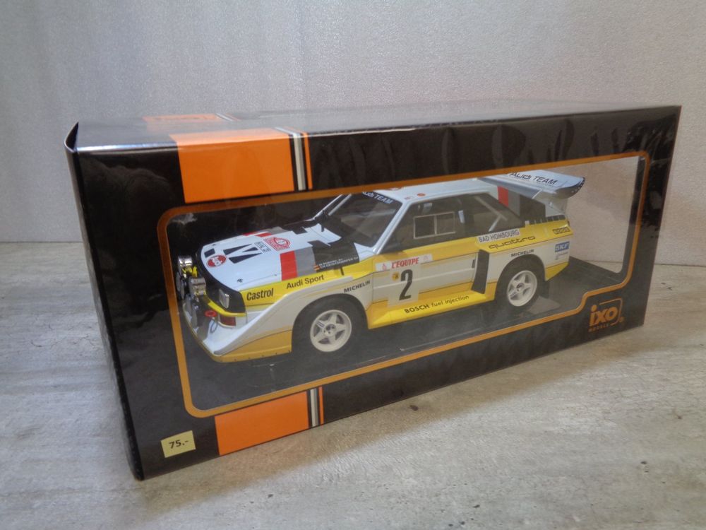 Audi Sport Quattro S1 Groupe B Rallye Monte-Carlo 1986 1/18 Ottomobile - Résine - Occasion