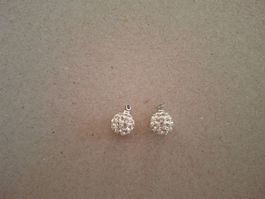 2 Anhänger Silber mit Steinchen