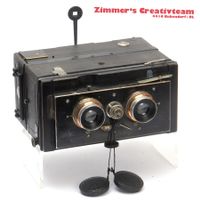 Stereo Jumelle H. Bellieni Nancy 8x9cm. Zeiss Tessar