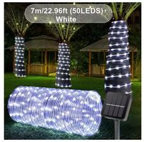 NEUE Solar Lichterkette kaltweiss 7 m - 50 Led - 226004