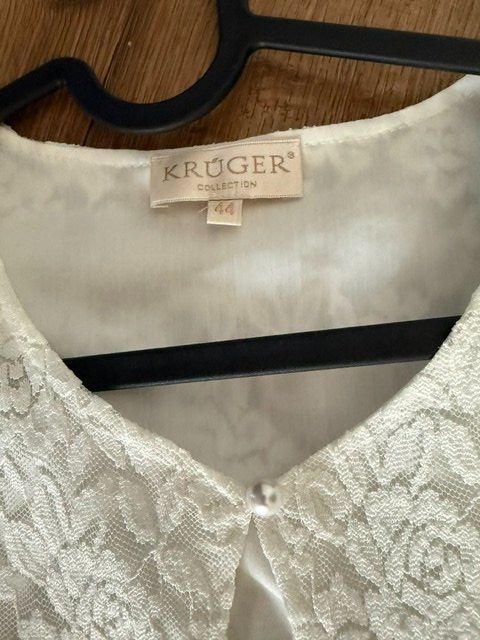 Krüger Vestiti: Dirndl Marjo Samt Bordeaux Gr. 46 mit Krüger Bluse  Gr. 44 – Nuovo (secondo la descrizione) da Waltenschwil venduto da gaby70 1