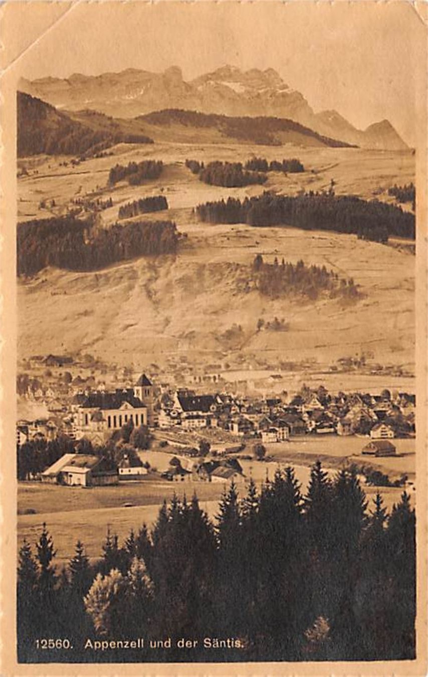 Ansichtskarten: Appenzell und der Säntis – Gebraucht aus Ottikon b.Kemptth. von Neptun1974