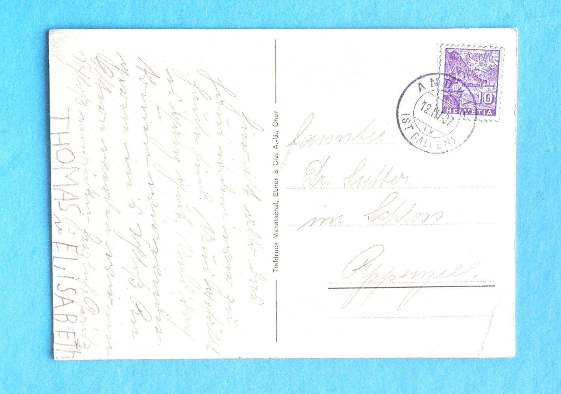 Cartoline postali: Andwil - Dorfpartie – Usato da Rothrist venduto da RROENK 1