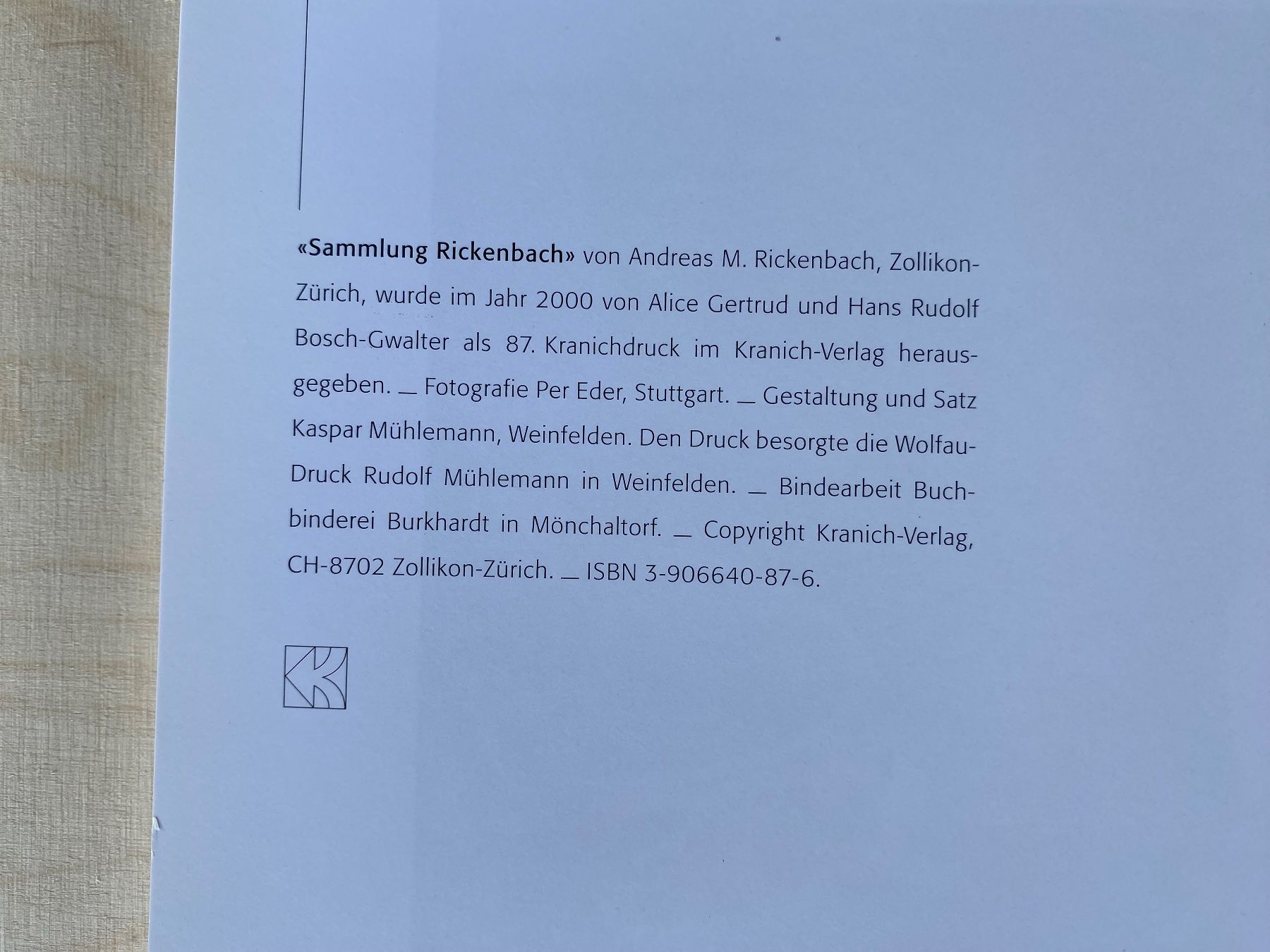 Libri: Buch Sammlung Rickenbach – Usato da Feldbach venduto da Olive1 6