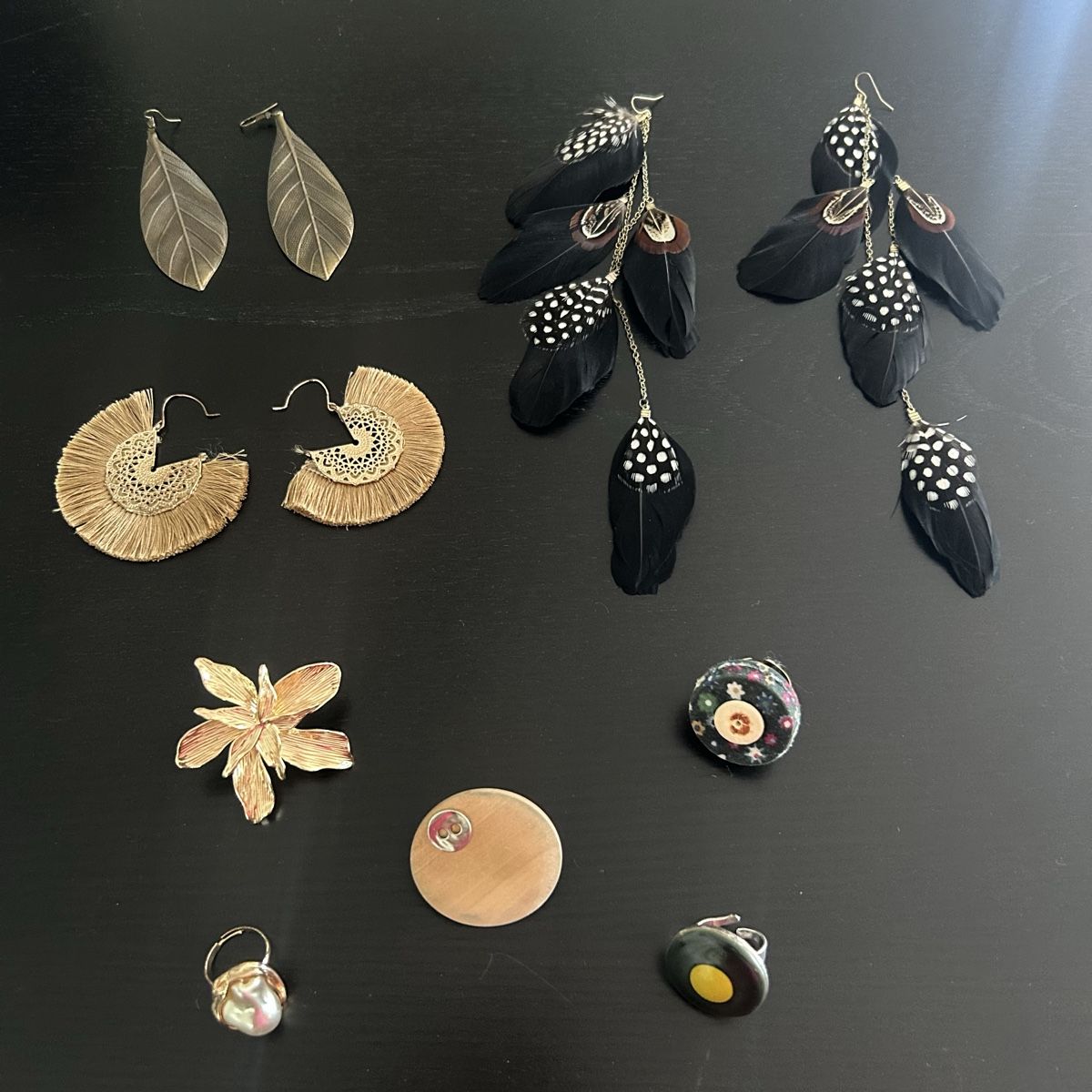 Sonstiger Schmuck: Lot bijoux - boucles d’oreilles / bagues  – Gebraucht aus Fribourg von ficelle_de_luge