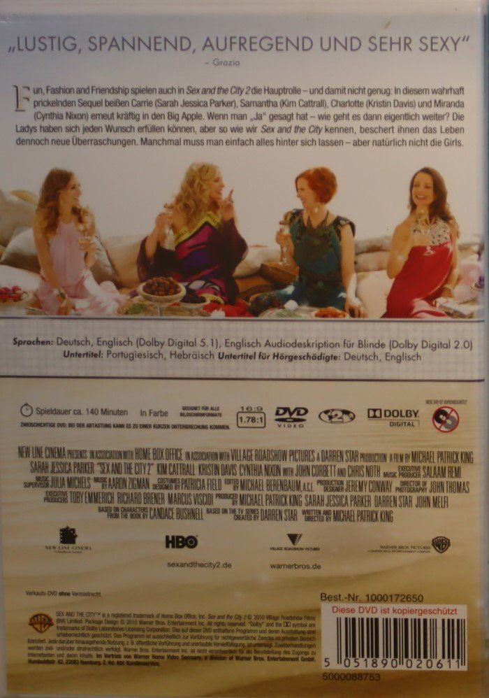 Alle DVDs: Sex and the City 2 – Gebraucht aus Luzern von CONTENTI 2
