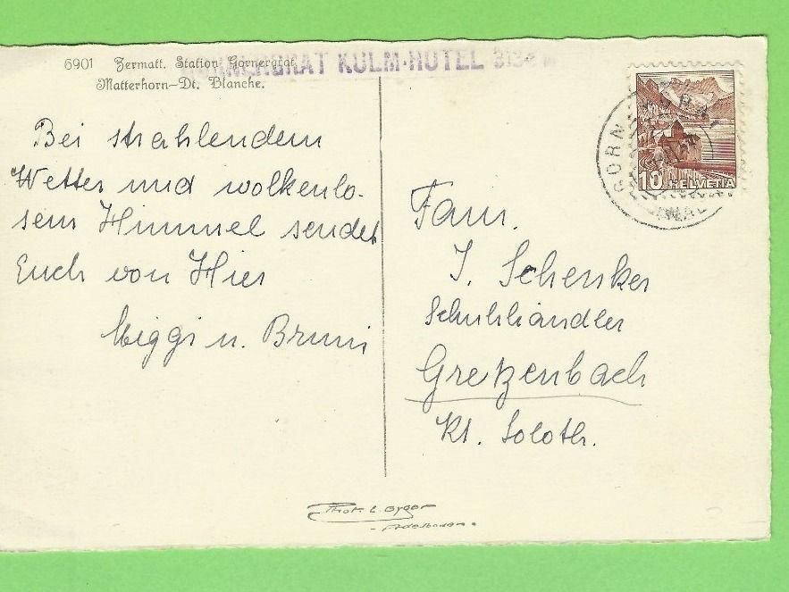 Cartoline postali: Zermatt, Station Gornergrat – Usato da Zürich venduto da t24_de 1