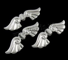 2 Flügel Perlen Metall  römisch  21x8mm