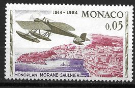 Monaco 1964: Flugzeug "Morane-Saulnier" über Monte Carlo