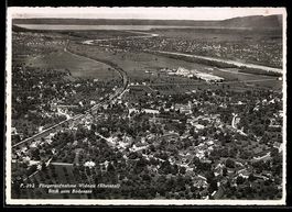 AK Widnau, Fliegeraufnahme, Blick zum Bodensee