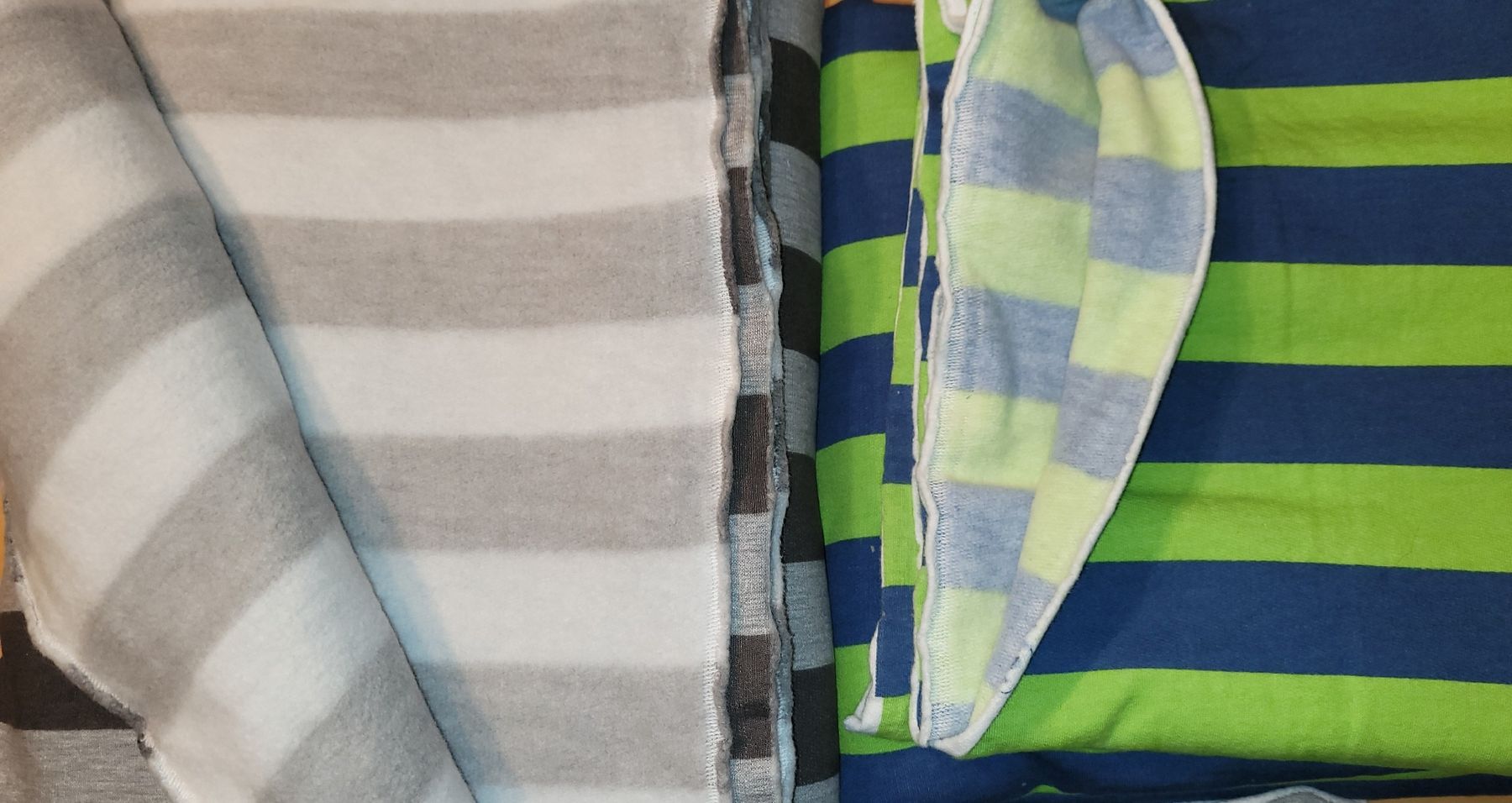 Stoffe: 5,7m Sweat-Paket Blockstreifen – Neu (gemäss Beschreibung) aus Madiswil von fabrics 1