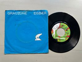 GRAUZONE tolle Eisbär Single SWISS  80's Kult STEPHAN EICHER