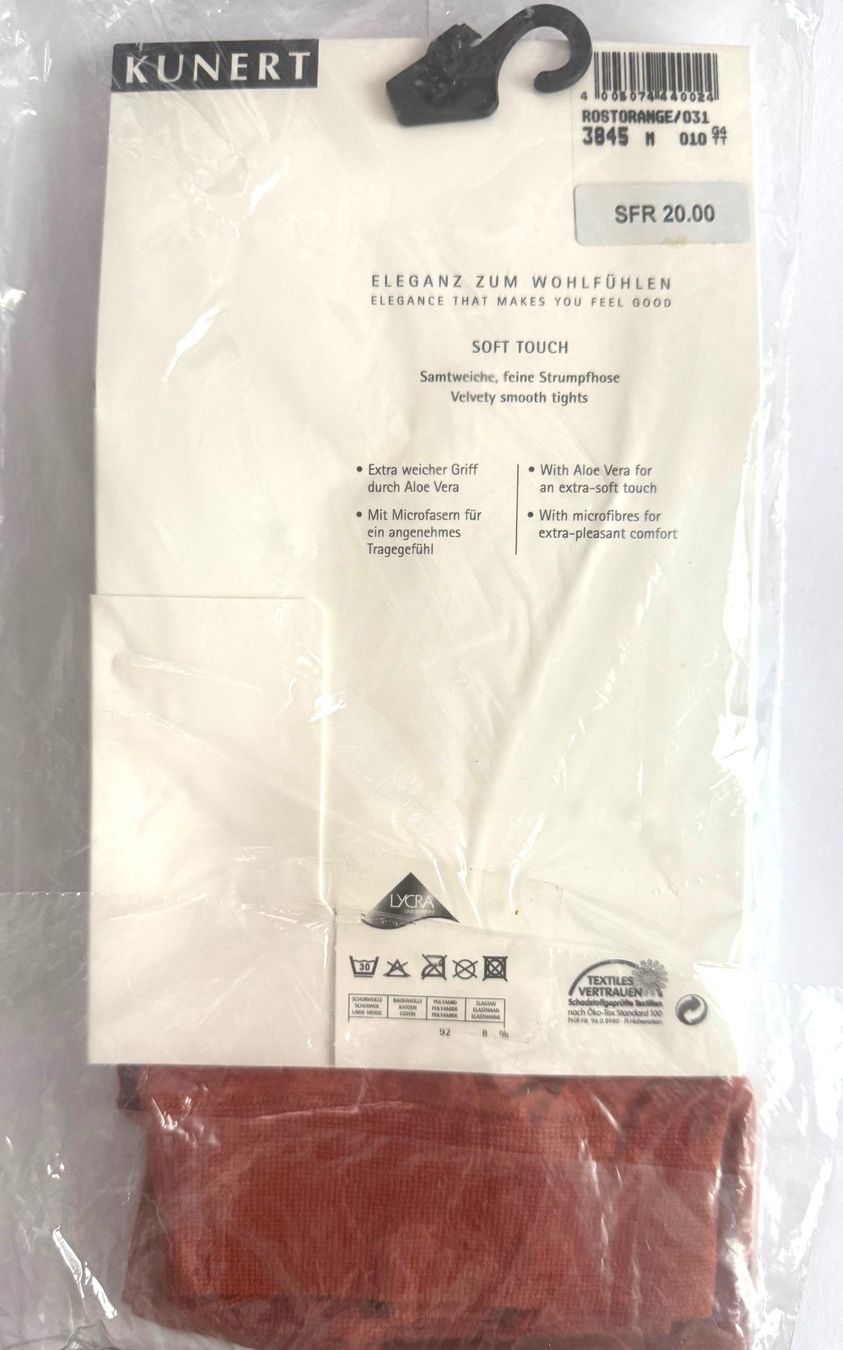 Kunert Calze & Collant: Strumpfhose Soft Touch Kunert – Nuovo e nell'imballaggio originale da Menziken venduto da ABA60 1