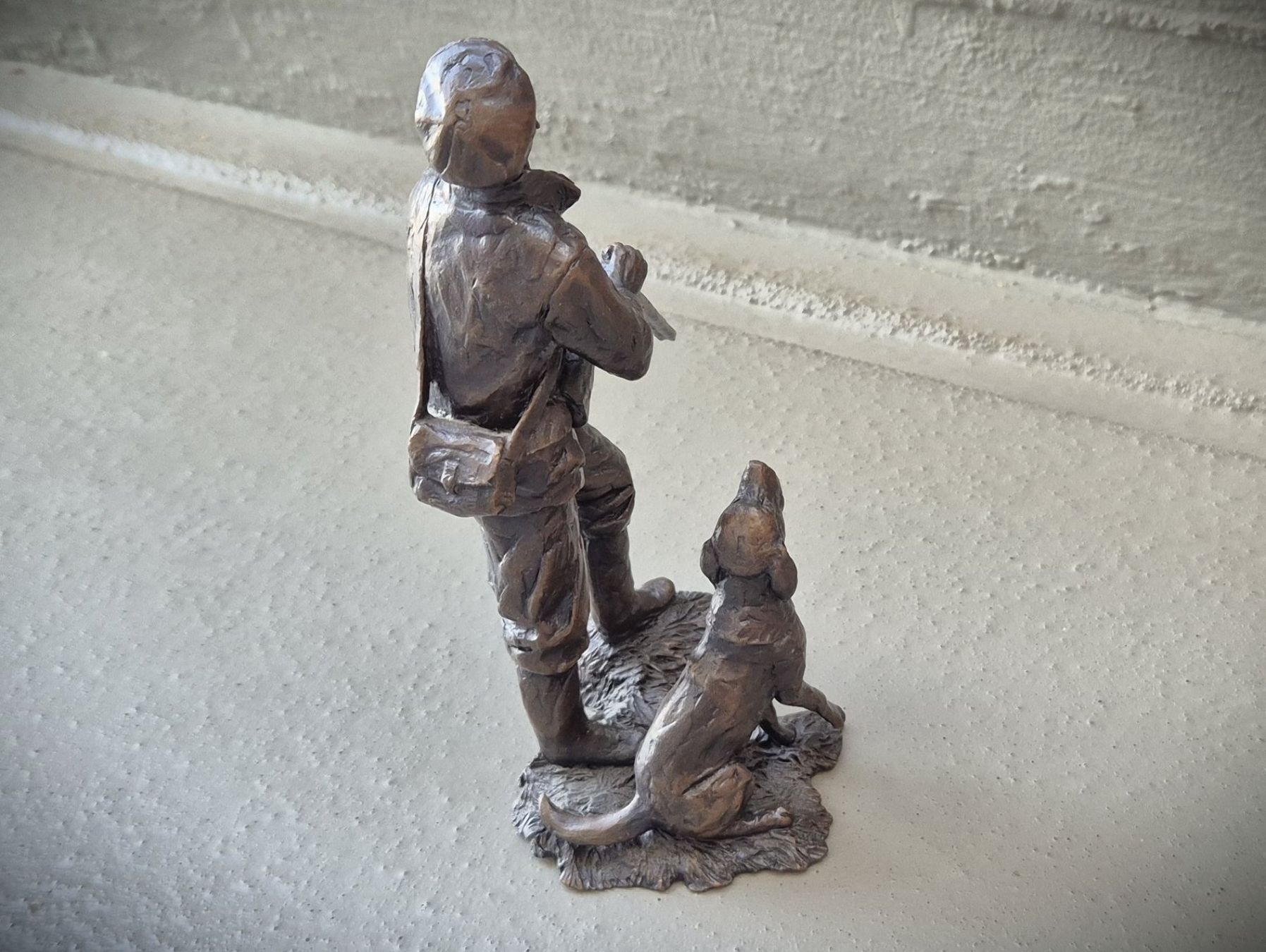 Statuette: Bronzefigur: Jäger mit Hund – Usato da Zürich venduto da brinkosos 2