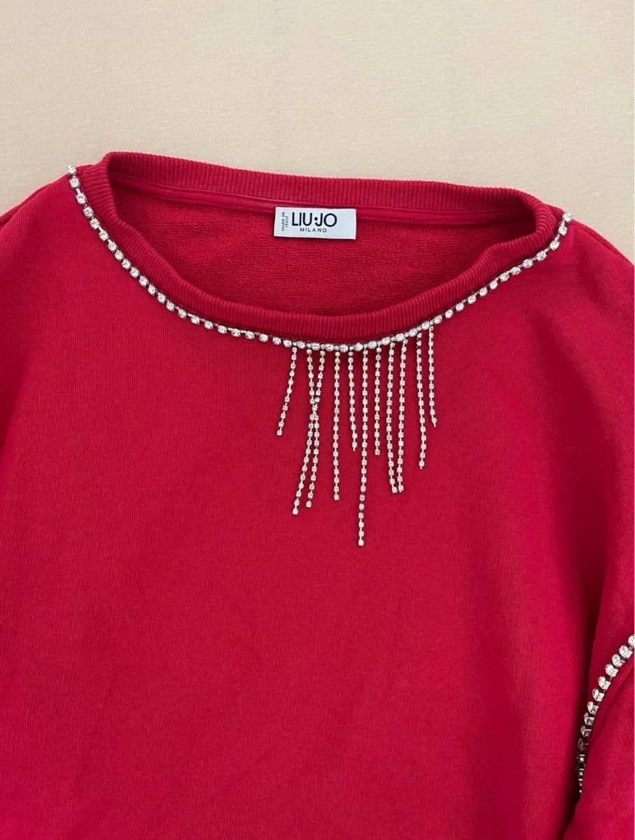 Liu Jo Maglioni & Felpe: Liu Jo Pullover, rot, Grösse S, neuwertig, mit Strass! – Usato da Burgdorf venduto da lin_g59z 3