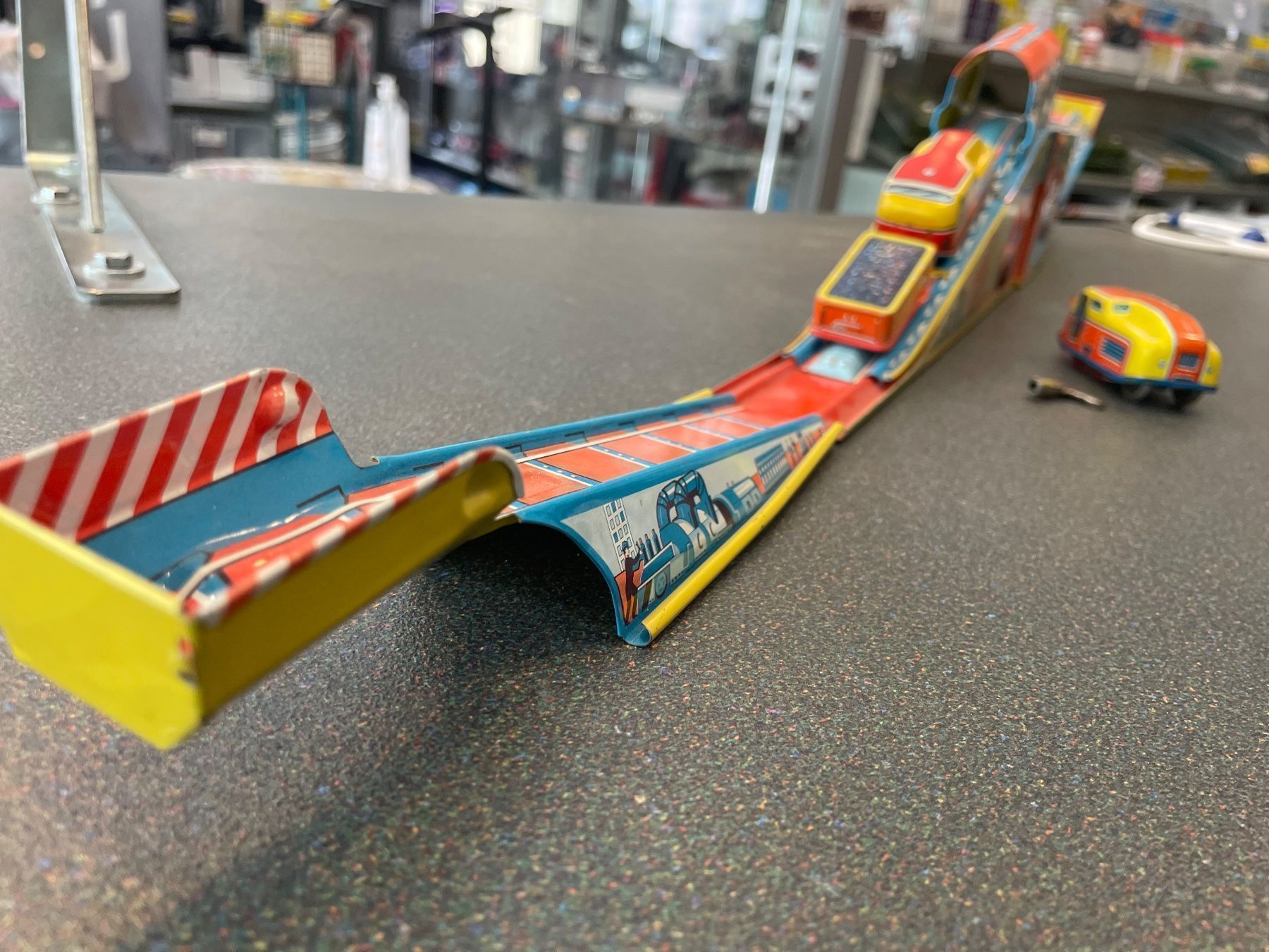 Giocattoli: Blechspielzeug Technofix 294  Mining Train Förderbahn – Usato da Chiasso venduto da Carrara-Modellismo 3