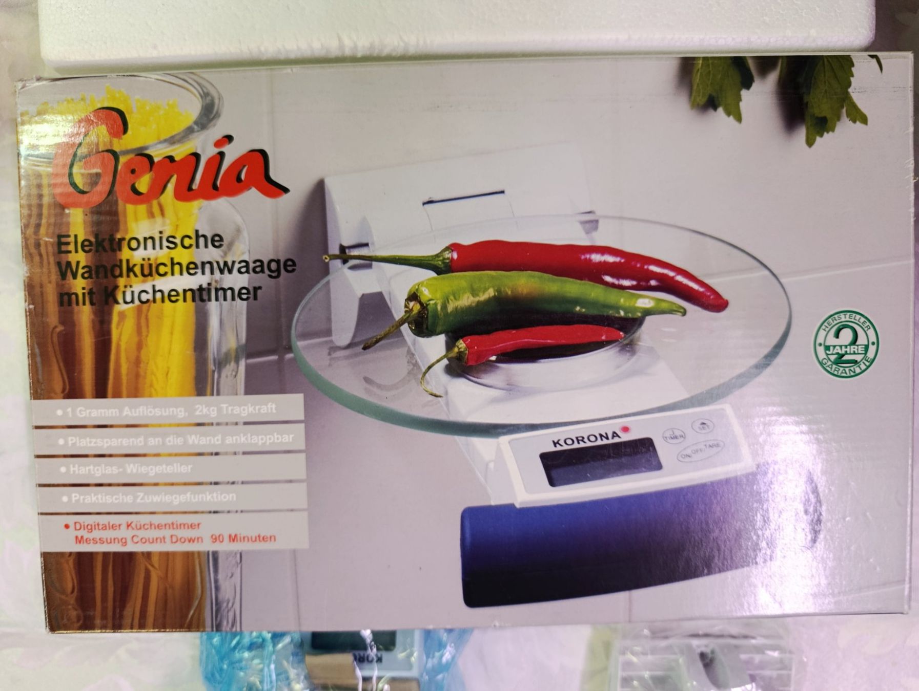 Elettrodomestici da cucina: Elektronische Wandküchenwaage mit Küchentimer – Nuovo e nell'imballaggio originale da Zürich venduto da Brocki_ZurichZH 2