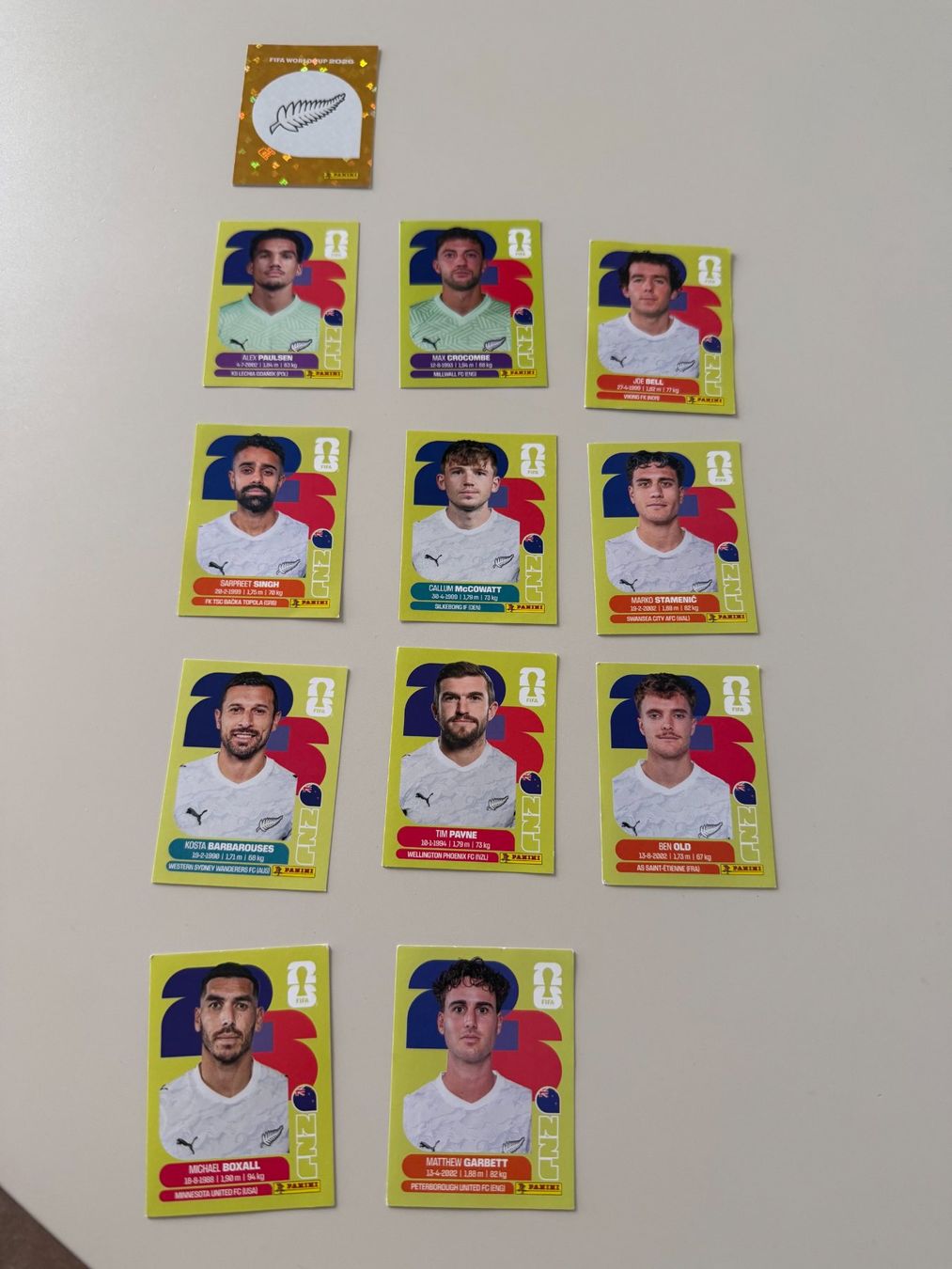 Panini Sammelbilder & Trading cards: PANINI - 12 NZL Sticker – Neu (gemäss Beschreibung) aus Zumikon von and_8tjc