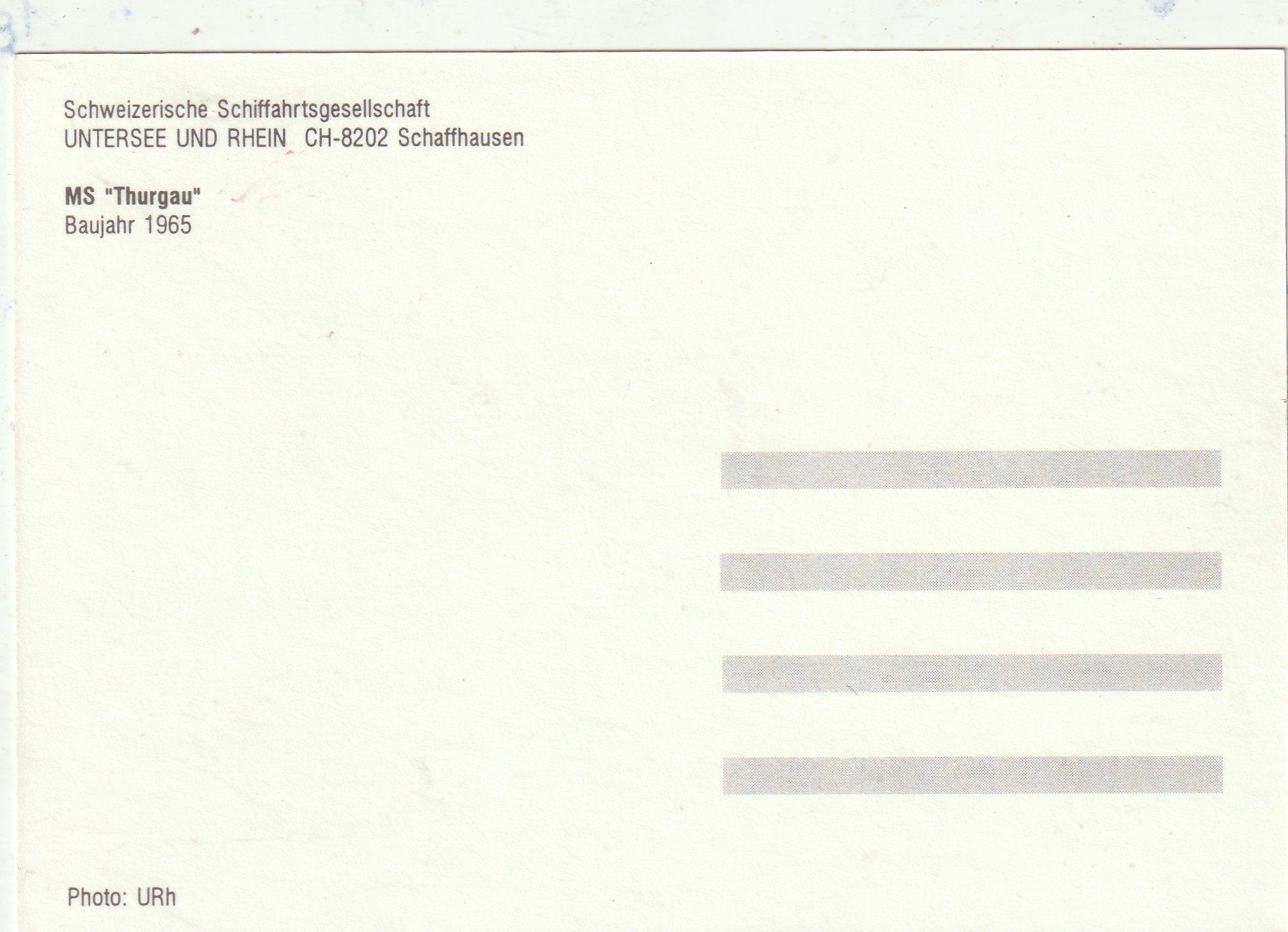 Cartoline postali: Schiff MS Thurgau – Usato da Lumbrein venduto da made02 1
