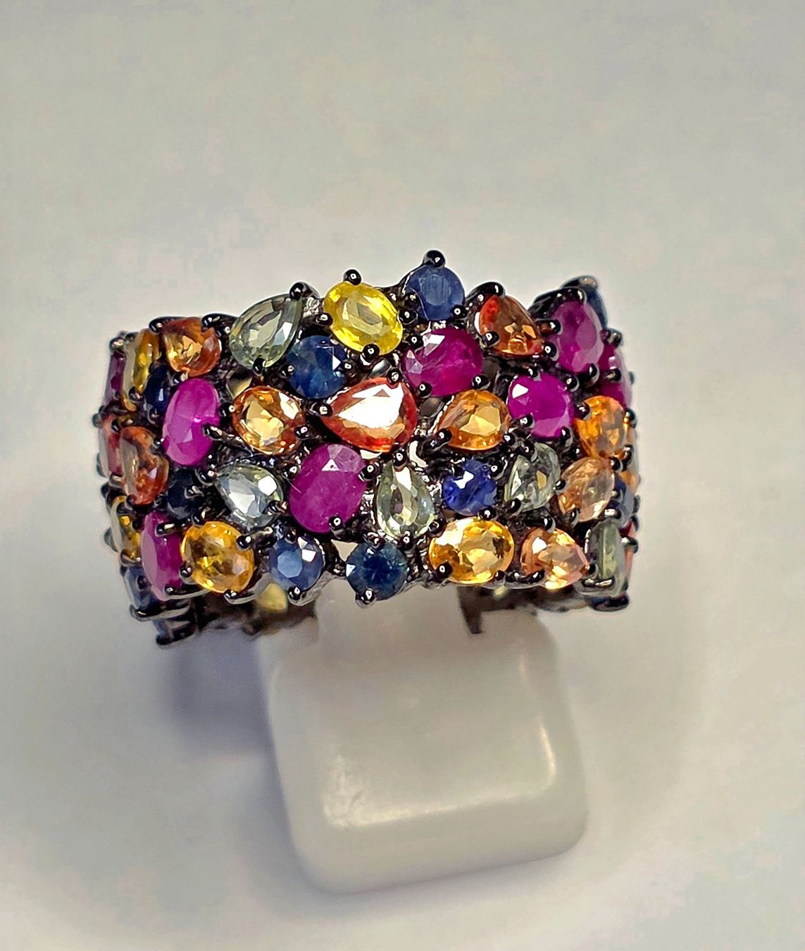 Bagues: Safir Rubin Eternity Fingerring – Neuf (Voir description) à Zürich par adriben 7