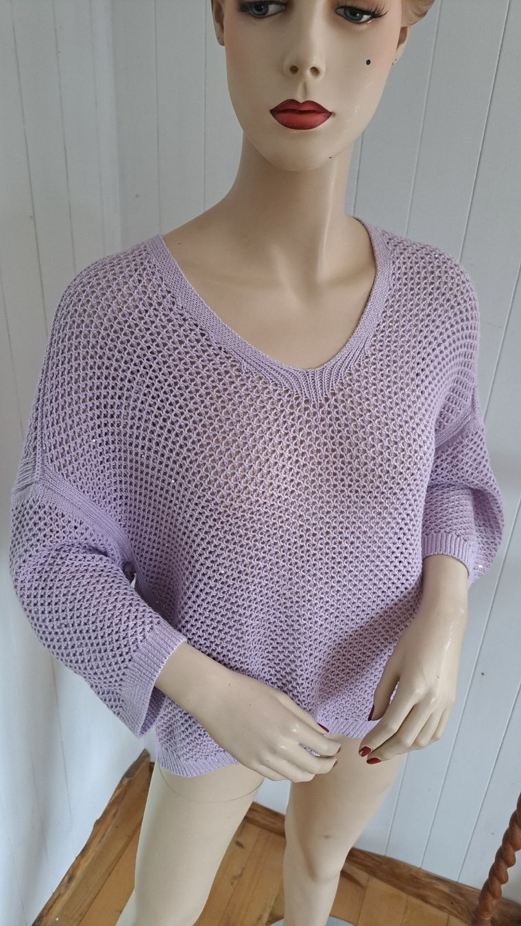 Maglioni & Felpe: CATNOIR Lochstrickmuster Pullover 38 M Strickpullover Pulli – Usato da Mollis venduto da Fauchi99