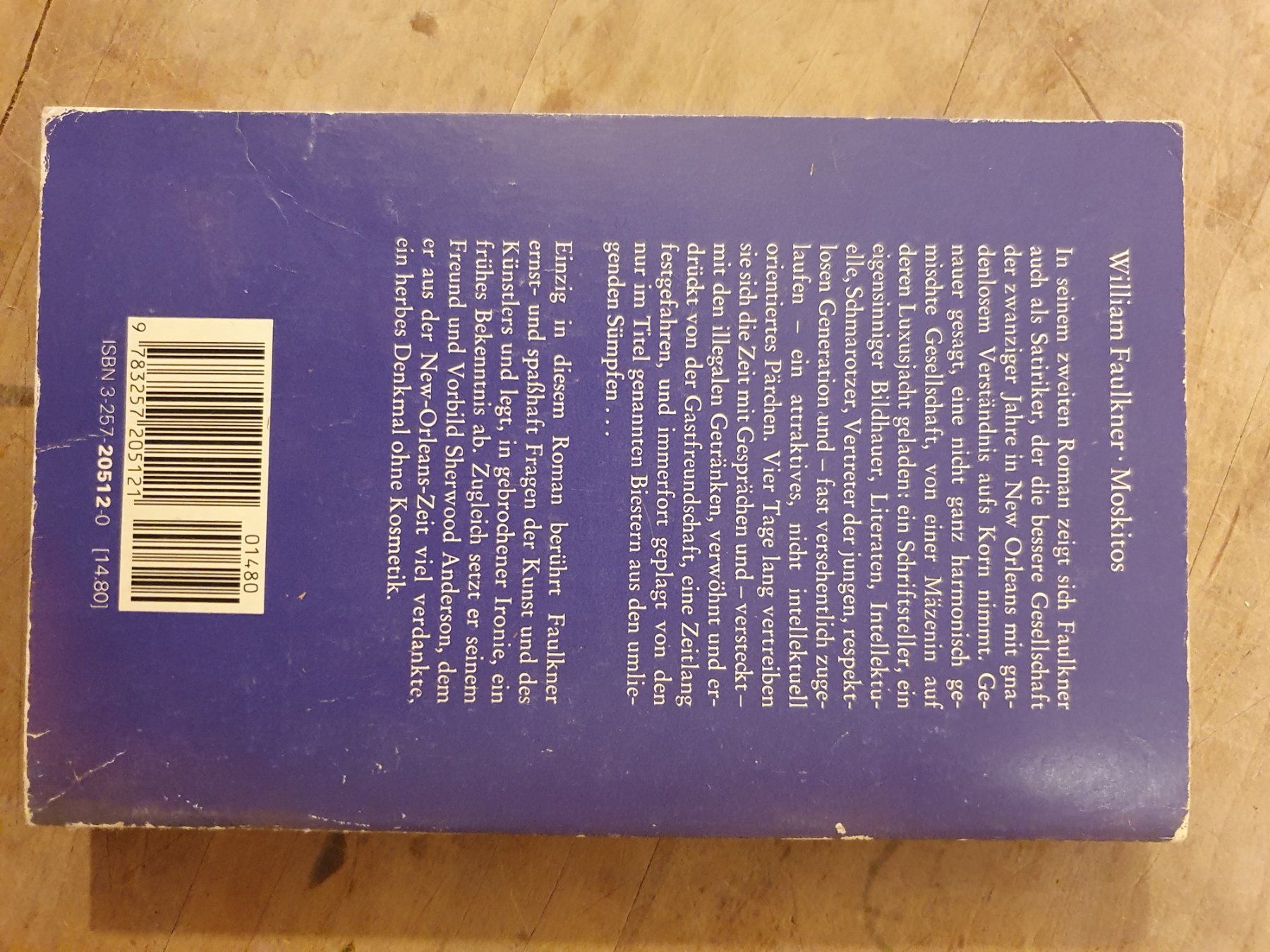 Libri: Moskitos William Faulkner Diogenes – Usato da Zürich venduto da loosebone 1