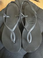 Havaianas Sandalen schwarz Grösse 37/38 guter Zustand