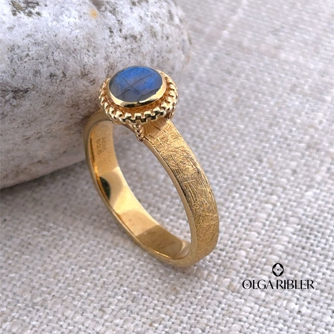 Olga Ribler Ringe: Silber Ring 925 mit Labradorite Grösse 57 – Neu (gemäss Beschreibung) aus Luzern von Schmuckoutlet 1