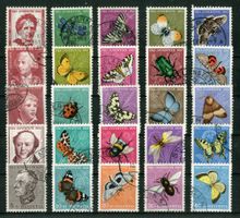5 STARKE SÄTZE PJ AB 1950 GESTEMPELT - FR. 85.00 TOP