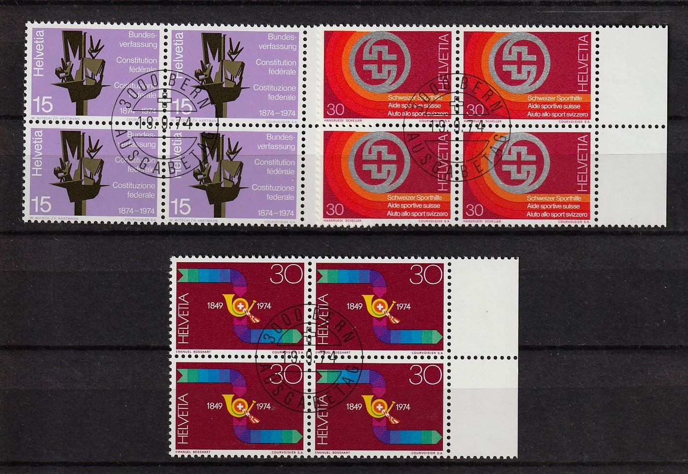 Tutti i francobolli: 1974 4er-Block Serie ETS – Nuovo (secondo la descrizione) da Arlesheim venduto da gaugi43