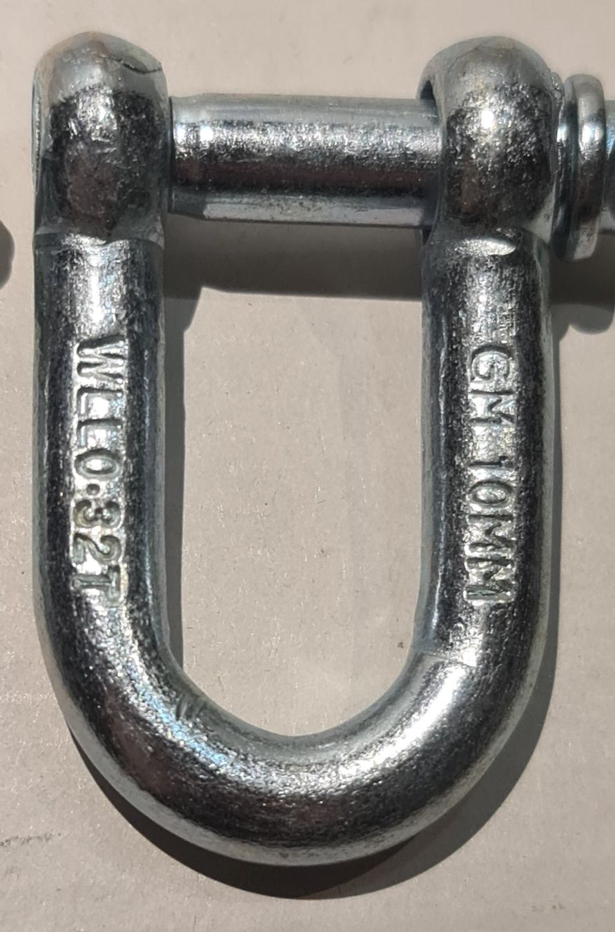 Ferramenta: 3 stük Schäkel 10mm  Gerade mit Augbolzen – Nuovo (secondo la descrizione) da Uerkheim venduto da Justi.y 1