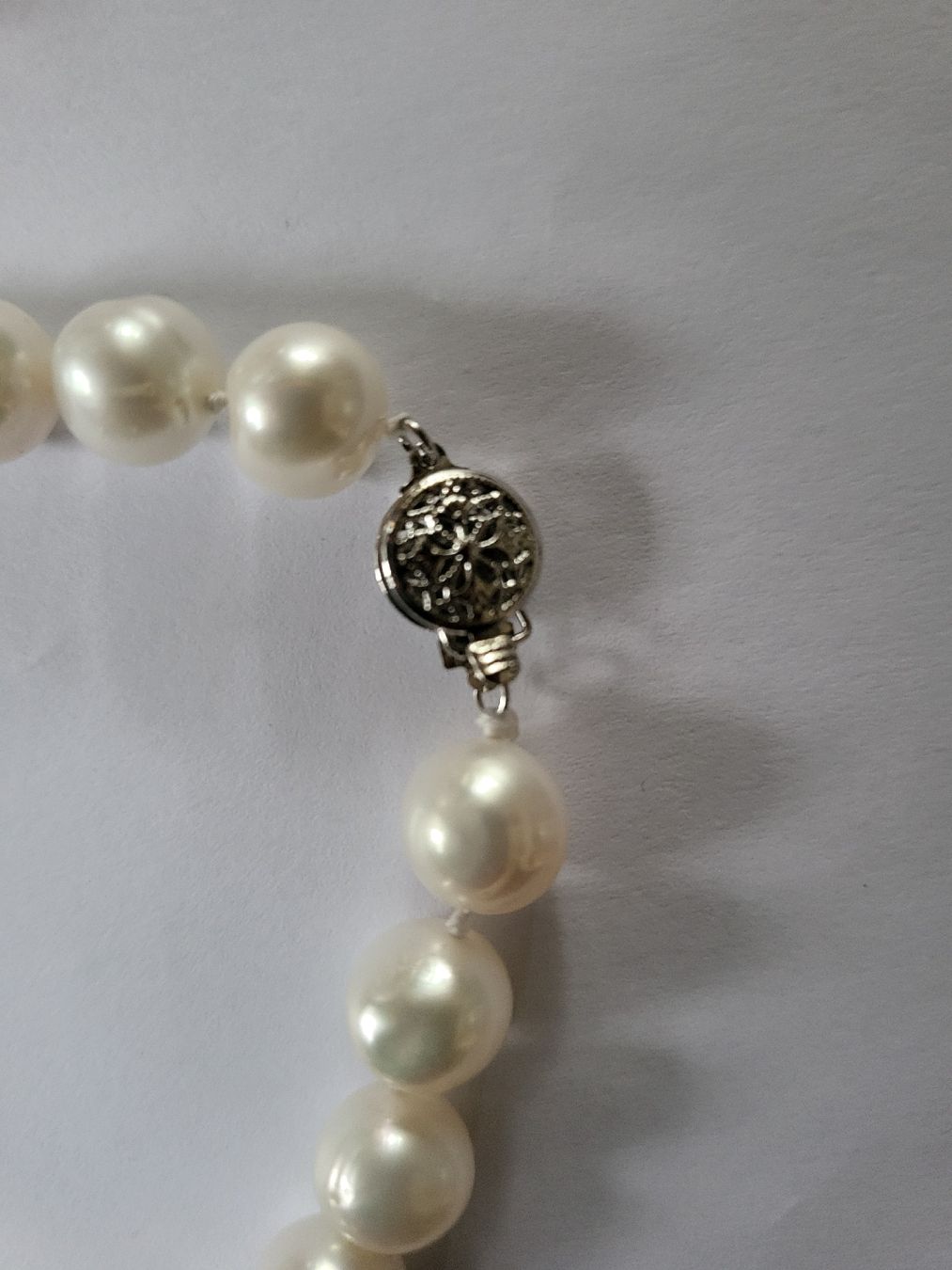 Catenine: 4 Superbe collier de perles  fermoir argenté.  – Usato da Niedergösgen venduto da Eva2410 1