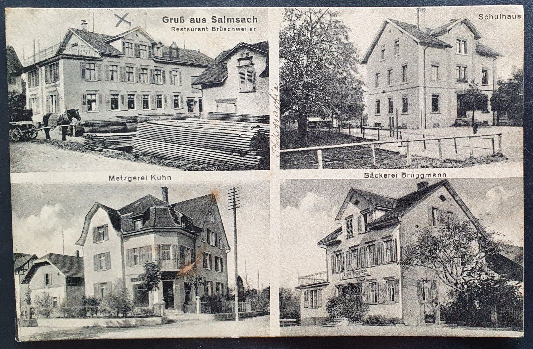 Cartoline postali: Gruss aus Salmsach 1926 - TOP – Usato da Kreuzlingen venduto da Rschweiz1
