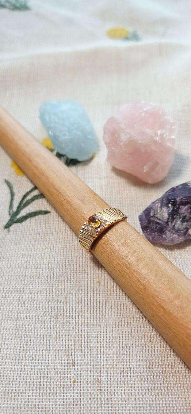 Anelli: NEW - S925 Citrine Ring (Adjustable) – Nuovo (secondo la descrizione) da Zürich venduto da cin_wcf6 5