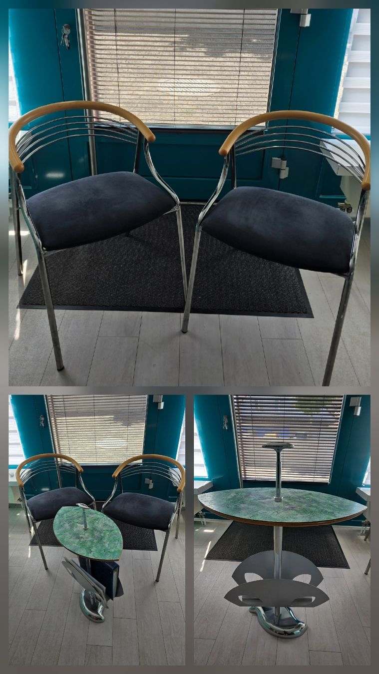 Set di tavolo e panche: 2 Stühle und 1 Bistrotisch – Nuovo (secondo la descrizione) da Widnau venduto da Schurlibua 1