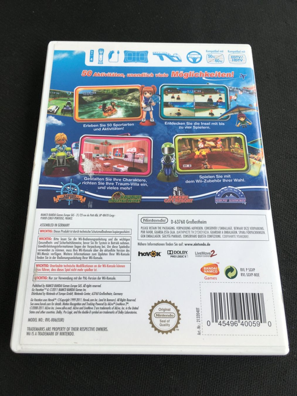 Nintendo Giochi: Go Vacation - Nintendo Wii – Usato da St.Gallen venduto da sjosjo 1