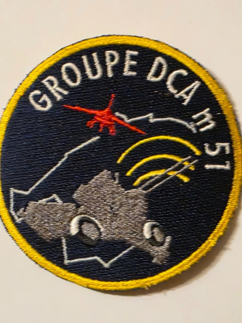 Schweizer Armee Plaketten & Abzeichen: Badge Gr DCA M 51 Gelb Abzeichen – Neu (gemäss Beschreibung) aus Nyon von freetoys08