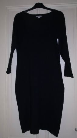 Robe noire mi-saison, taille L, H&M