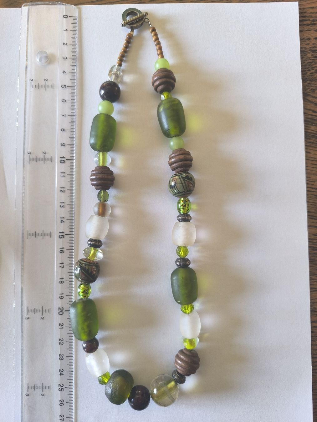 Catenine: Grüne Vintage Glaskette – Usato da Schaffhausen venduto da gab_v5qf 2