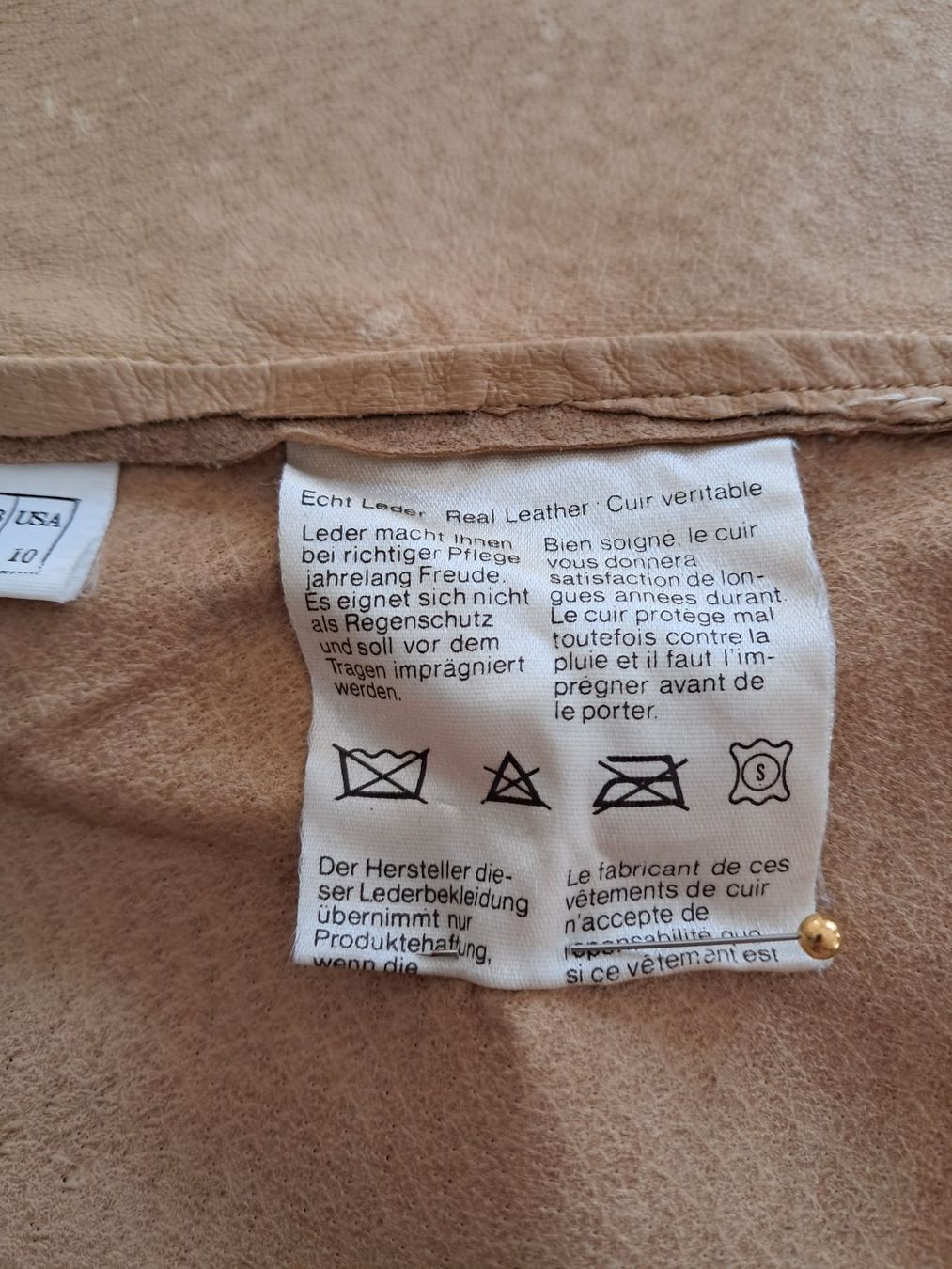 Camicie: Leonardo . Lederhemd . Beige . 38 . – Usato da Leuggelbach venduto da schmetterlings-fee 6